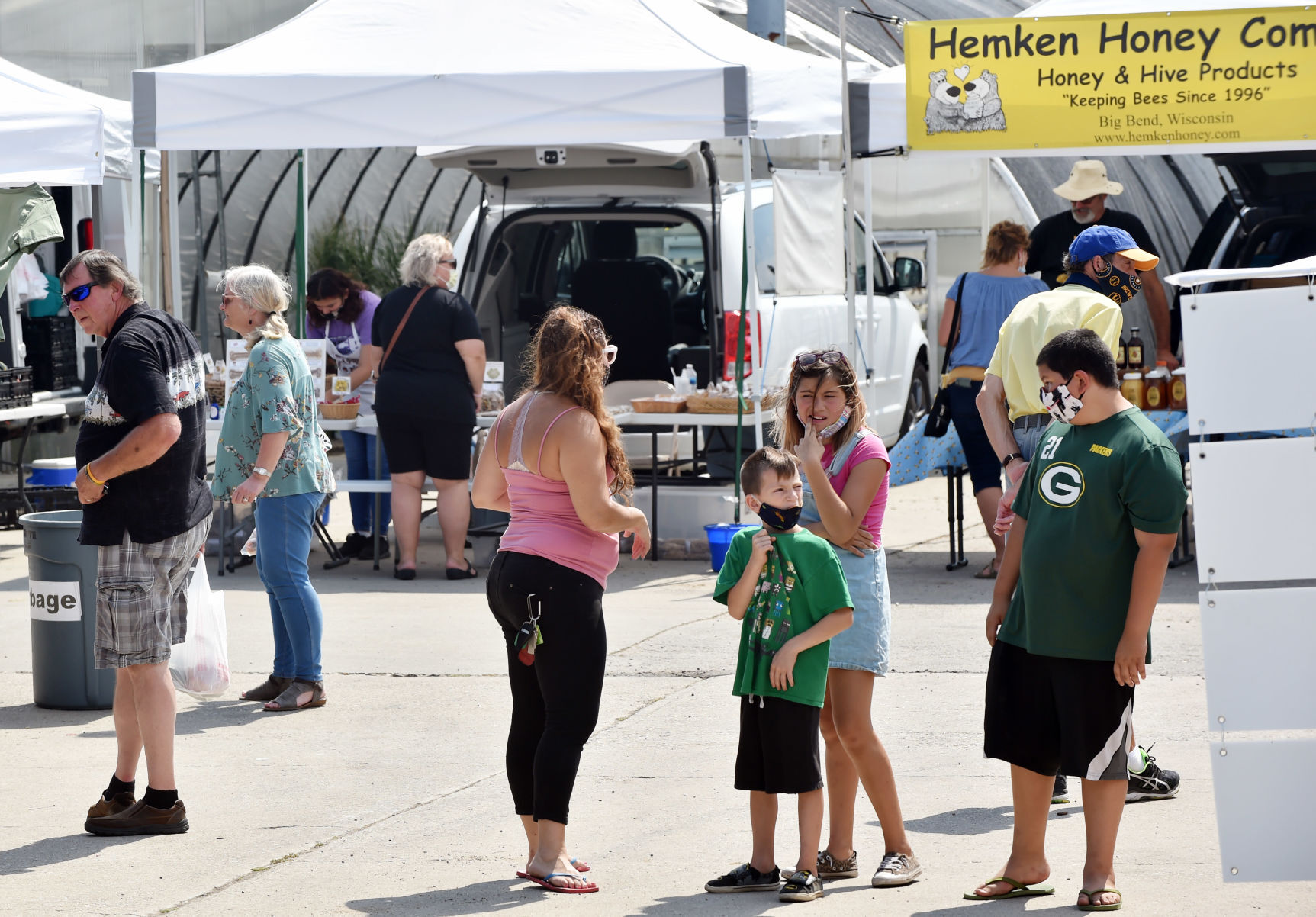 Families check out Milaeger's Sunday farmers market